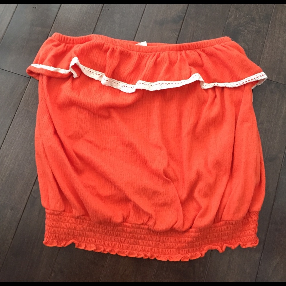 ☀️Orange Cropped top