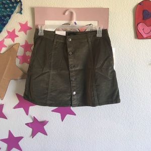 Olive dark green skirt