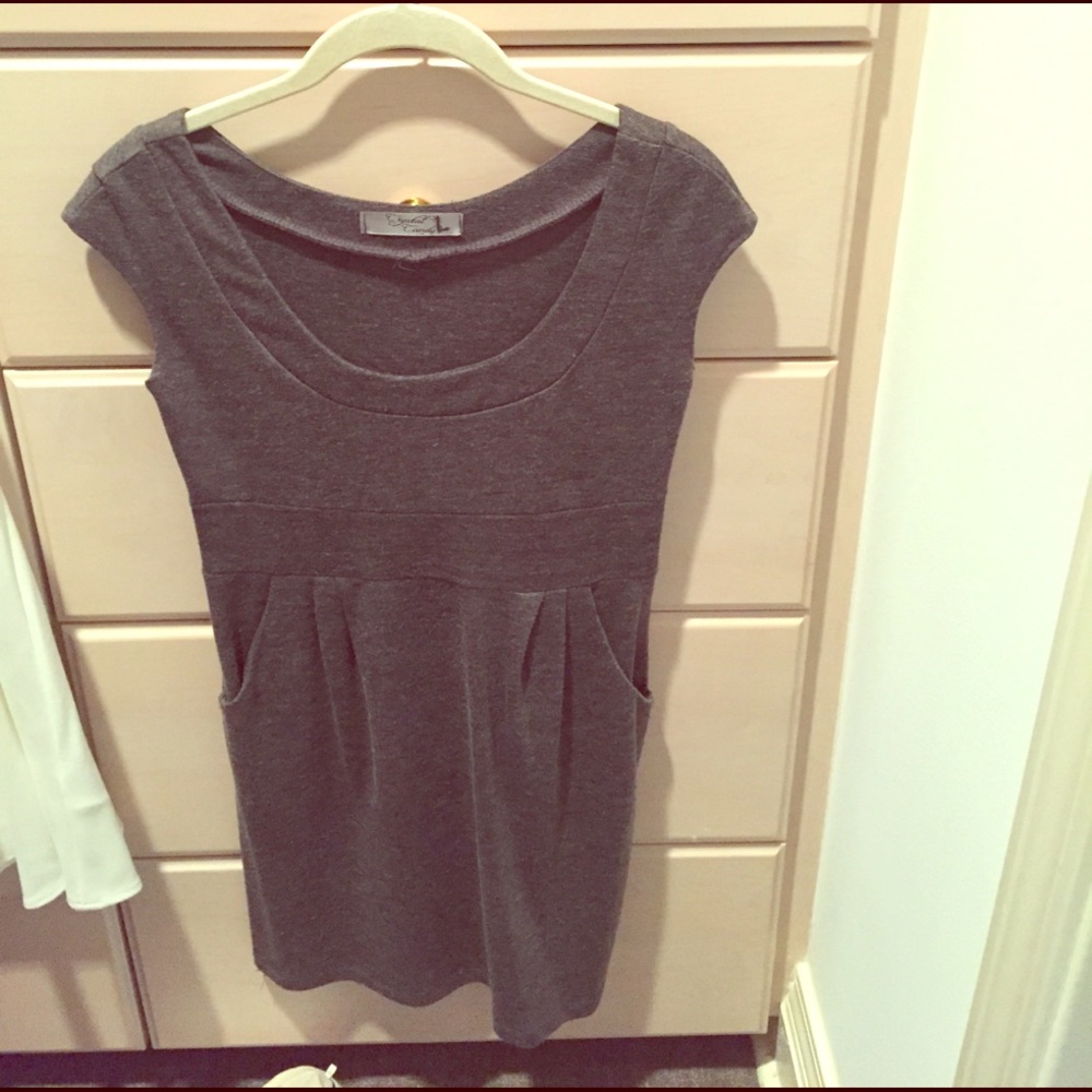 Grey cotton dress