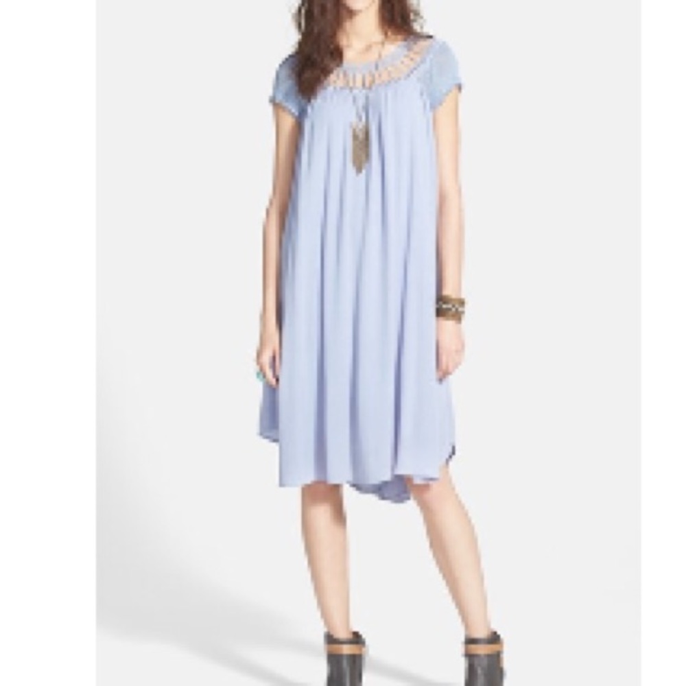 Free People 'Sun Dancer' crinkled chiffon dress