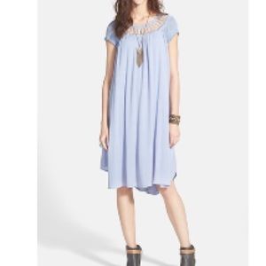 Free People 'Sun Dancer' crinkled chiffon dress