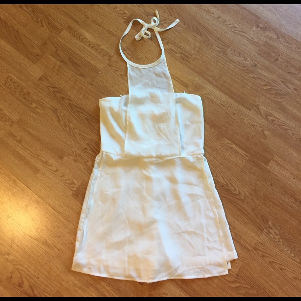 Cool White Hidden Romper Dress
