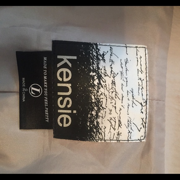 Nylon beige Kensie spring jacket - Picture 3 of 5