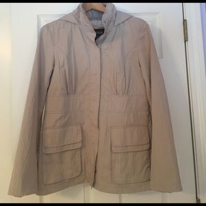 Nylon beige Kensie spring jacket