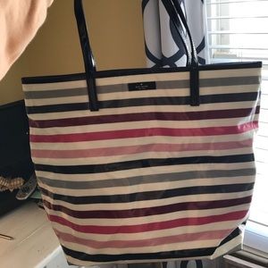 Kate Spade striped beach bag
