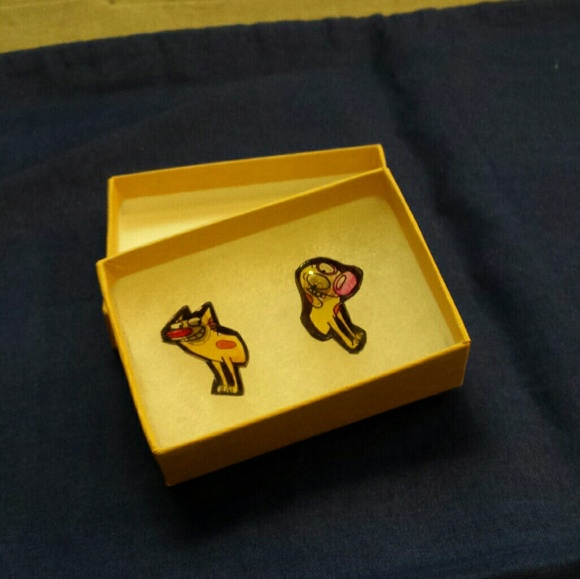 CatDog Nickelodean Stud Earrings - Picture 5 of 5