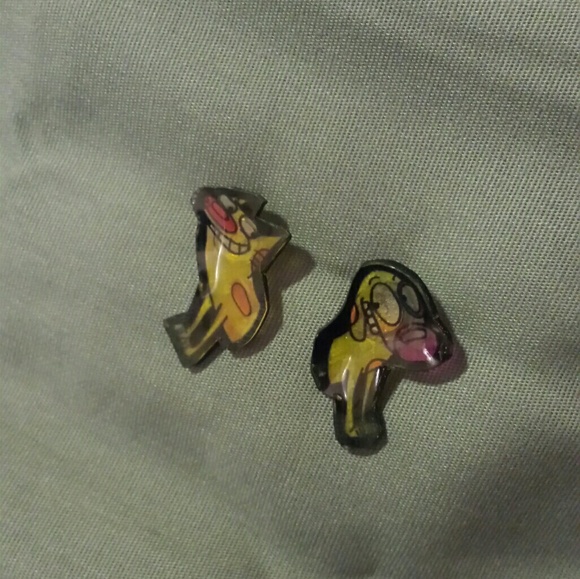 CatDog Nickelodean Stud Earrings - Picture 2 of 5