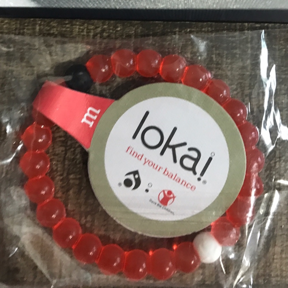 Red medium Lokai. Brand new