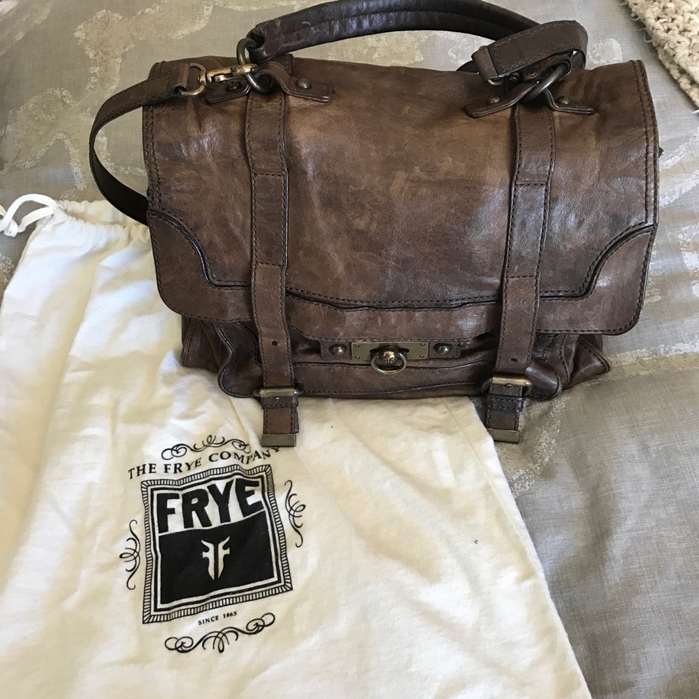 Frye Messenger Bag - brown