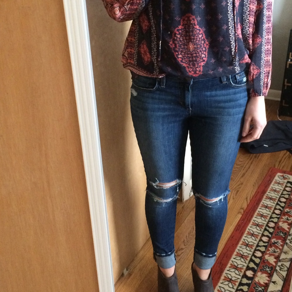 Joe's Jeans distressed skinny jeans s27