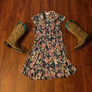 F21 mini dress with ruffle