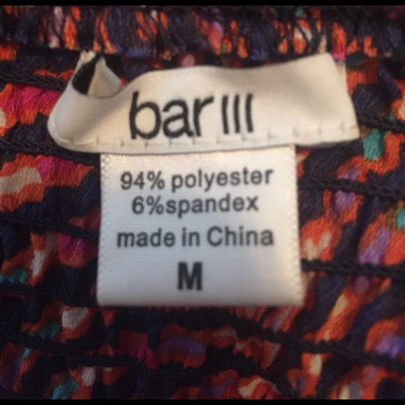 Bar III silky strapless patterned dress - Picture 5 of 5