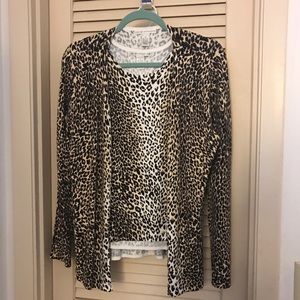 Leopard print cardigan