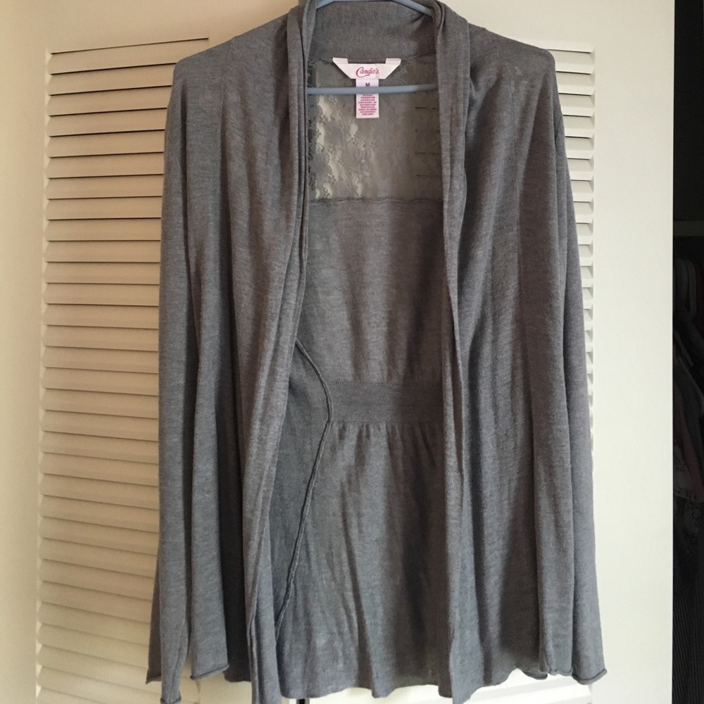 Gently worn cinched cardigan