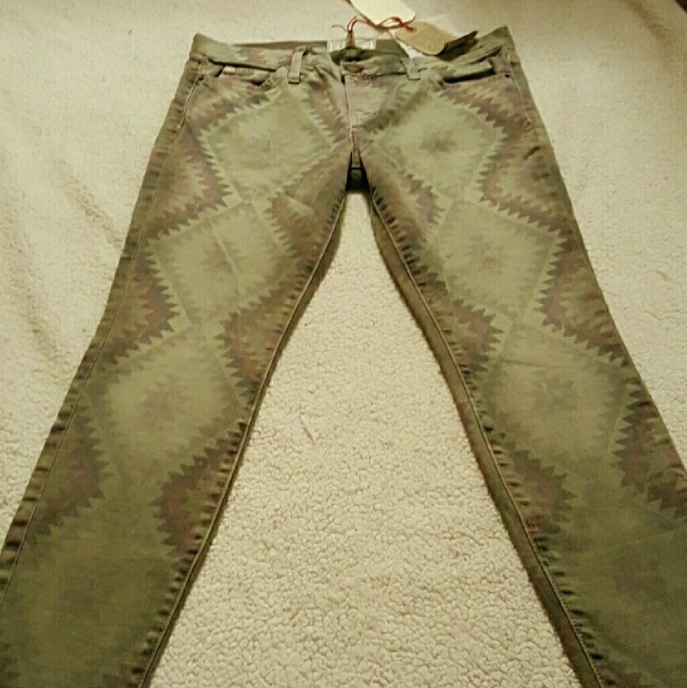 Current/ Elliott The stilleto Aztec skinny Jean