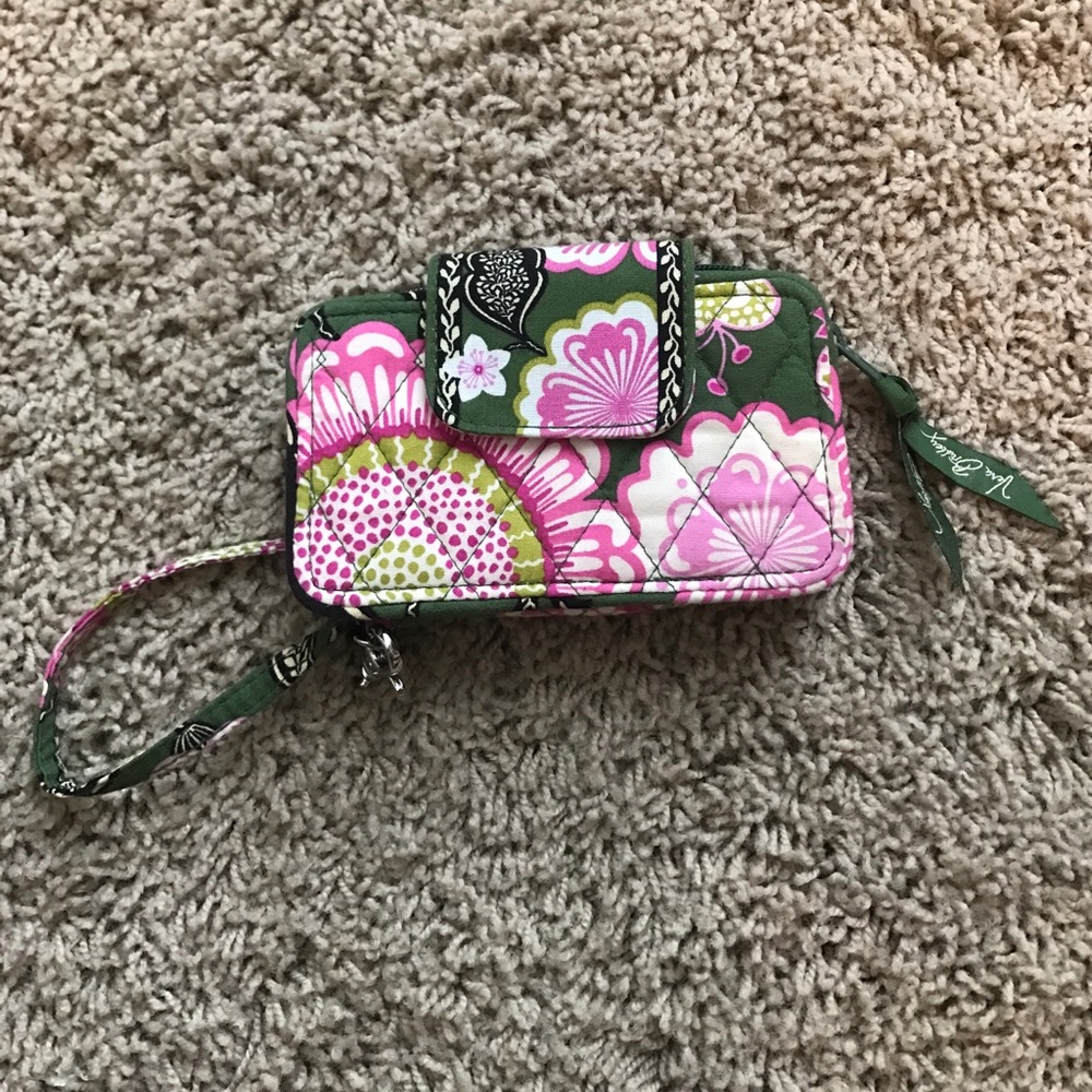 Olivia pink wristlet
