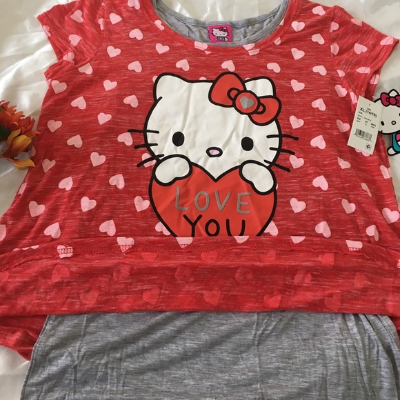 💥💥New with tag Hello Kitty shirts 2 and one - Picture 2 of 4