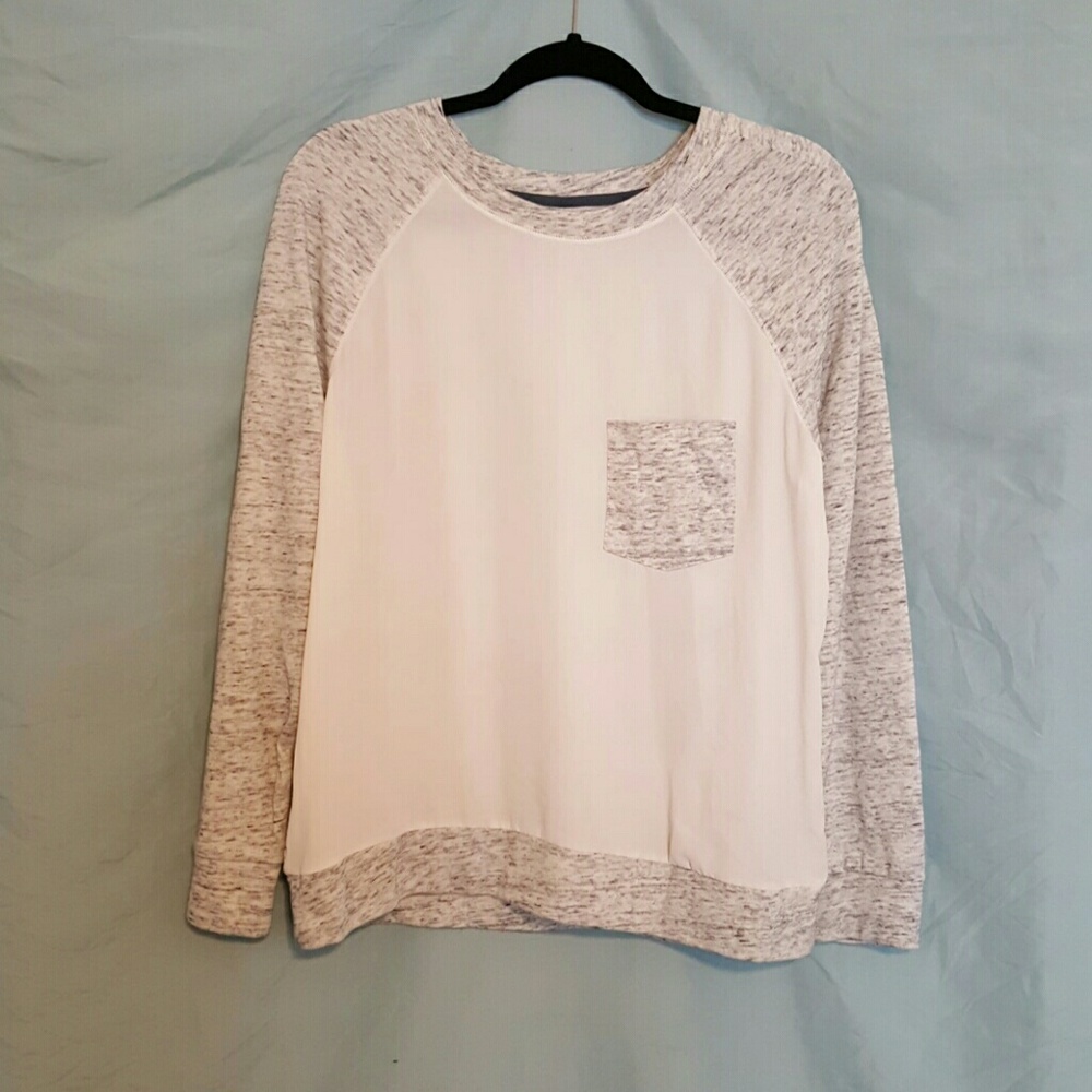 GUC Lou & Grey Loft Mixed Material Sweatshirt L