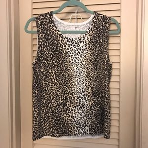 Leopard print top