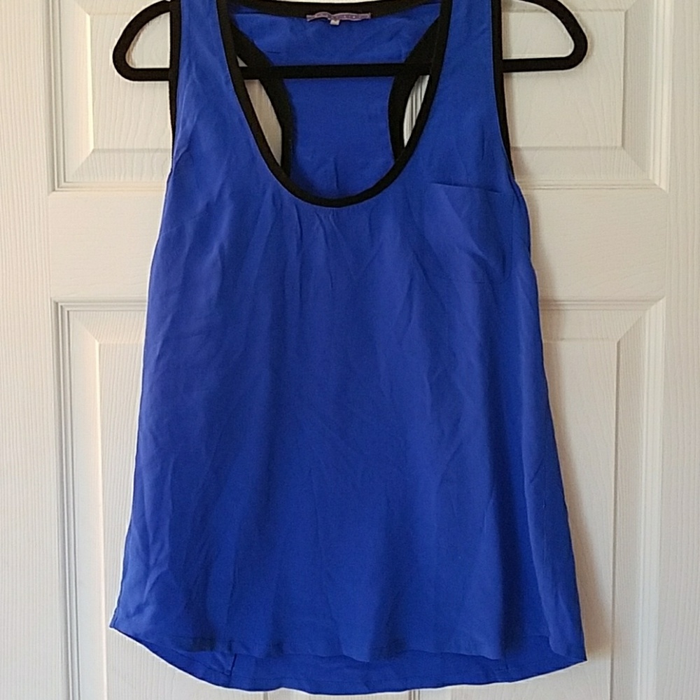 Blue racerback tank