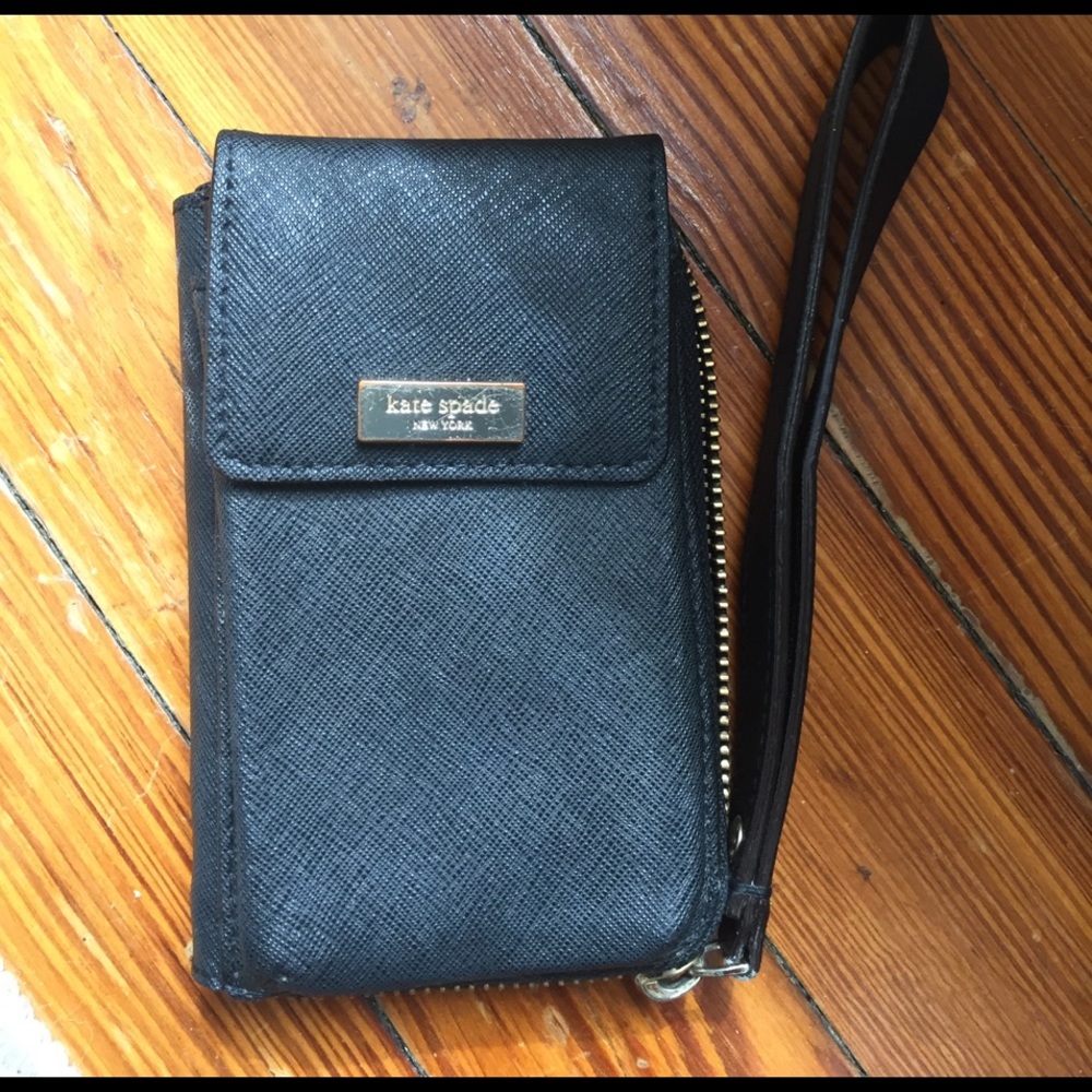 Black kate spade iPhone 5/5s wristlet.