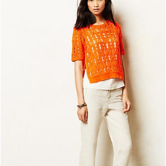 Anthropologie Open Knit Top - Picture 3 of 4