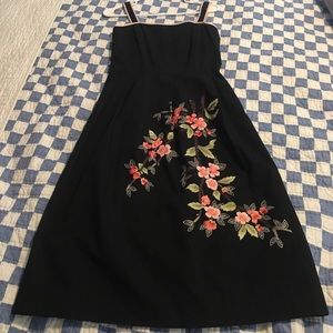 Beth Bowley black floral dress
