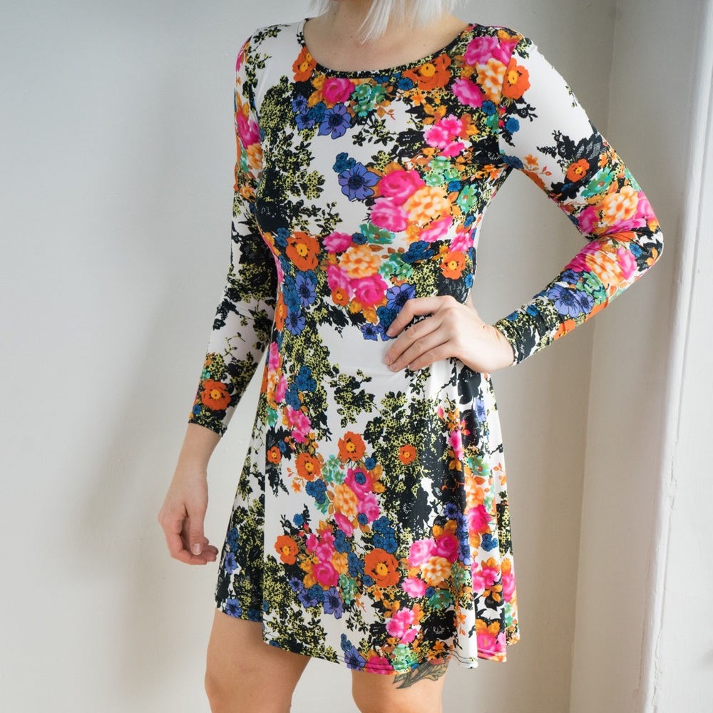 ASOS Spring Floral Swing Dress - Picture 1 of 3