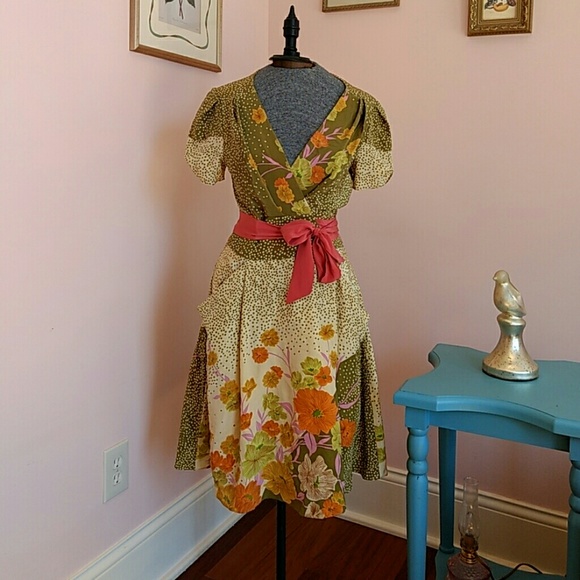 Anthropologie Dresses & Skirts - Anthropolgie Hyacinth Trail Wrap Dress