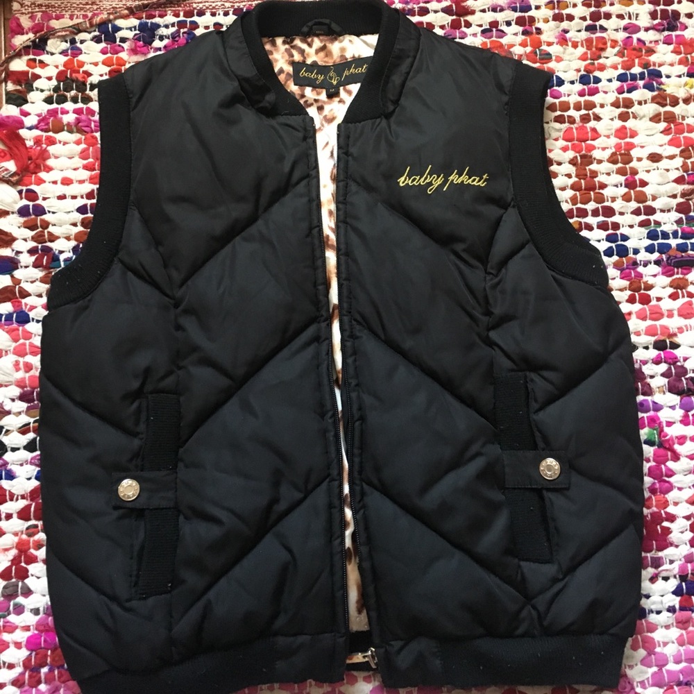 Black Baby Phat Vest sz M
