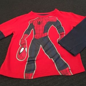 Spiderman Long Sleeved Toddler T-shirt