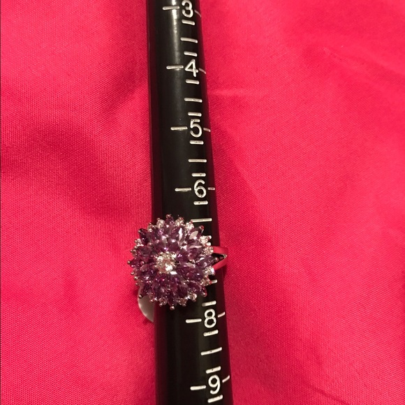Amethyst Flower Ring - Picture 2 of 2