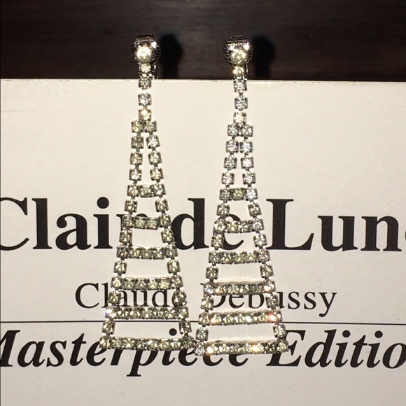 Vintage 'Eiffel Tower' Rhinestone 1960s Crystal - Picture 2 of 6