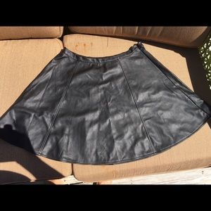 Lauren Conrad leather skater skirt