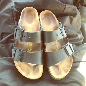 Size 38 black Birkenstocks