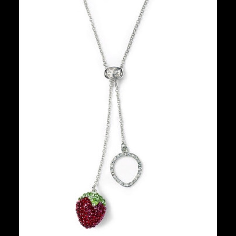 Macy's platinum-over--silver Necklace Strawberry
