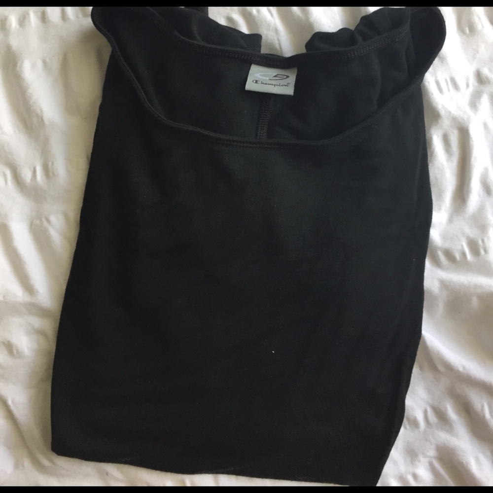 Black workout tee