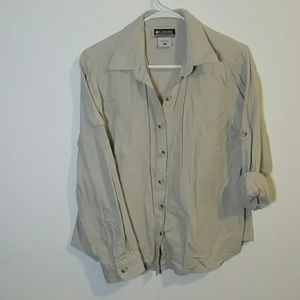 Tan columbia button up