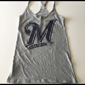 Victoria's Secret pink Milwaukee Brewers tank