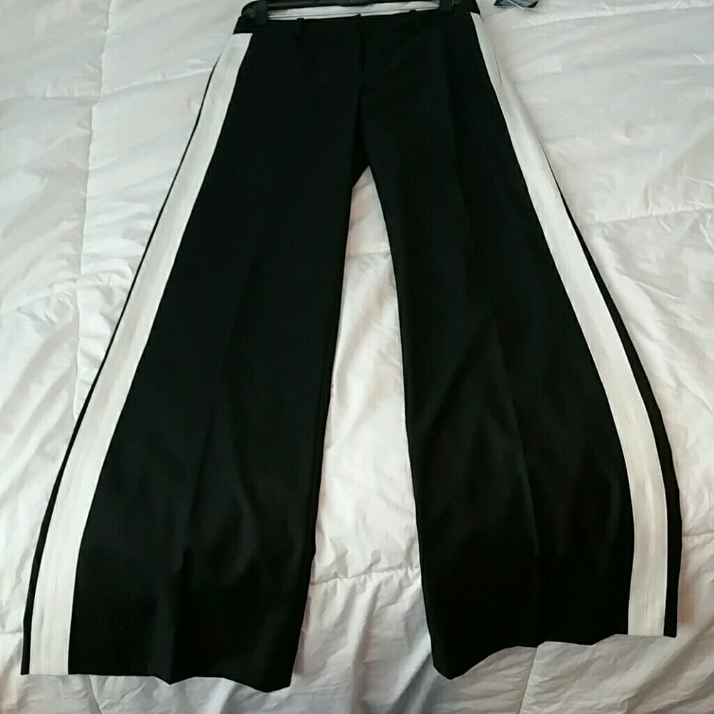 Robert Rodriguez Black and white stripe pants