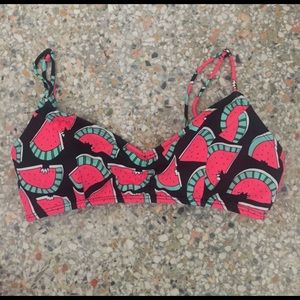 Watermelon bralette bikini top