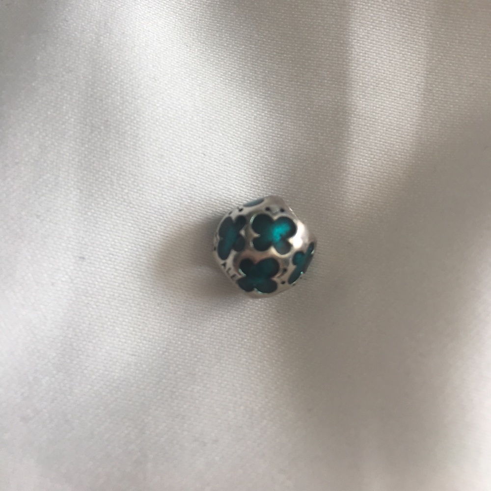 Pandora enamel turquoise butterfly charm
