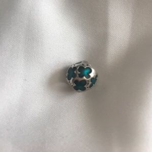 Pandora enamel turquoise butterfly charm