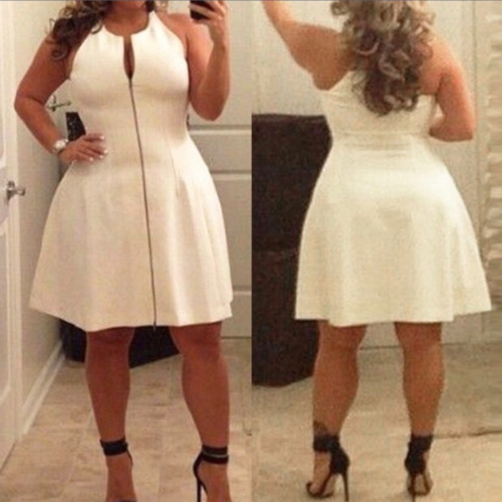 NWOT-Super Cute Zip Dress