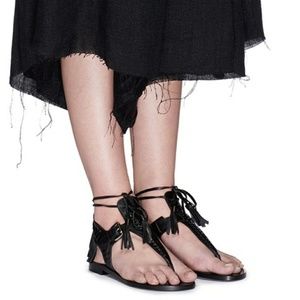 Sigerson Morrison Alysa fringe sandels size 6