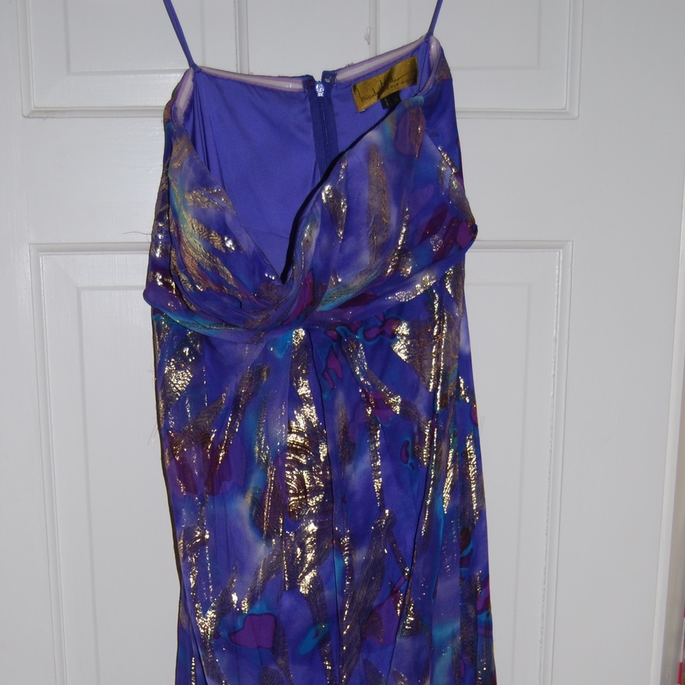 Nicole Miller Foil Gown