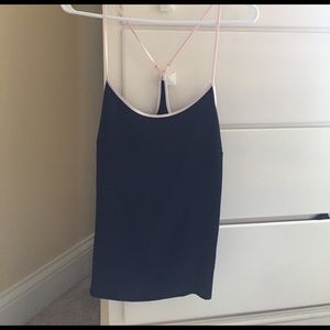 Black Victoria's Secret silky cami top racerback