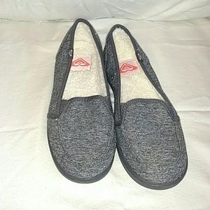 Heather Gray Roxy Slipperlike shoes