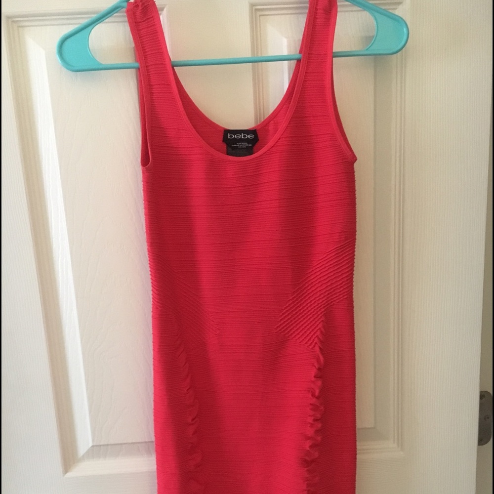 hot pink body con dress