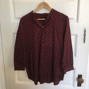 Madewell Maroon Top Size L